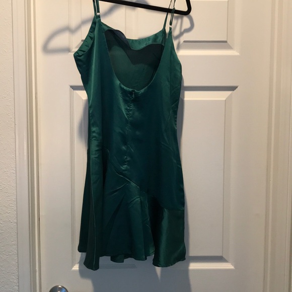 Nasty Gal Dresses Satin Green Slip Dress Poshmark